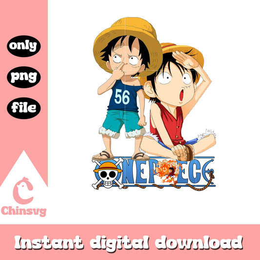 Luffy kid character png, one piece characters png, cartoon png