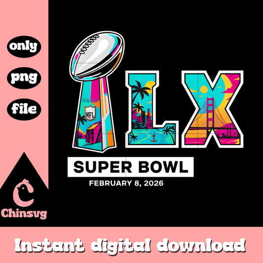 Lx super bowl text design png, super bowl match png