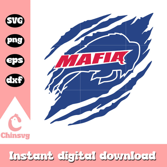 Mafia buffalo bills  symbol design svg, game day svg