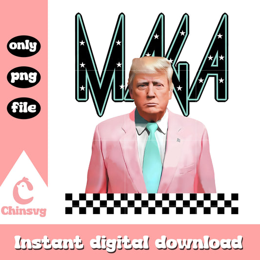 Maga donald trump pink design png, trump maga​ png, trump png​