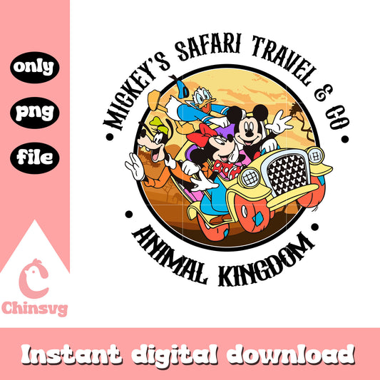 Magical kingdom safari mickey mouse png, animal kingdom png