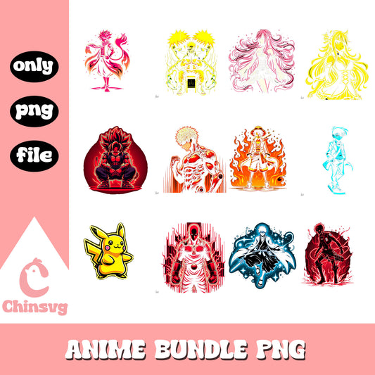 Main character anime movies bundle png