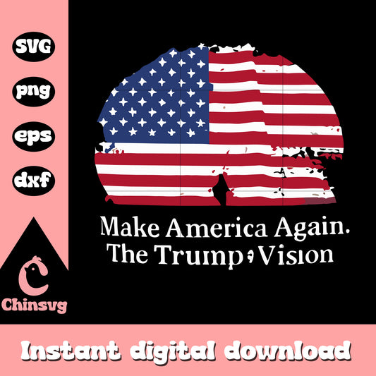 Make america again flag design svg, trump 2025 vision​ svg