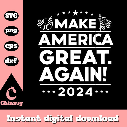 Make america great again 2024 svg, make america​ svg, trump logo svg