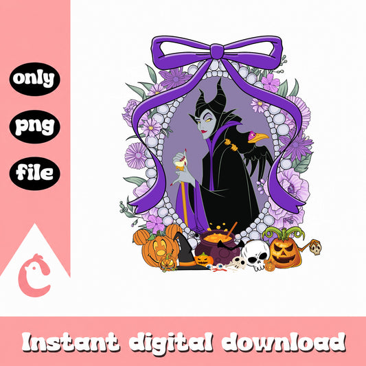 Maleficent Halloween PNG, Disney Villain Halloween PNG, Witch PNG