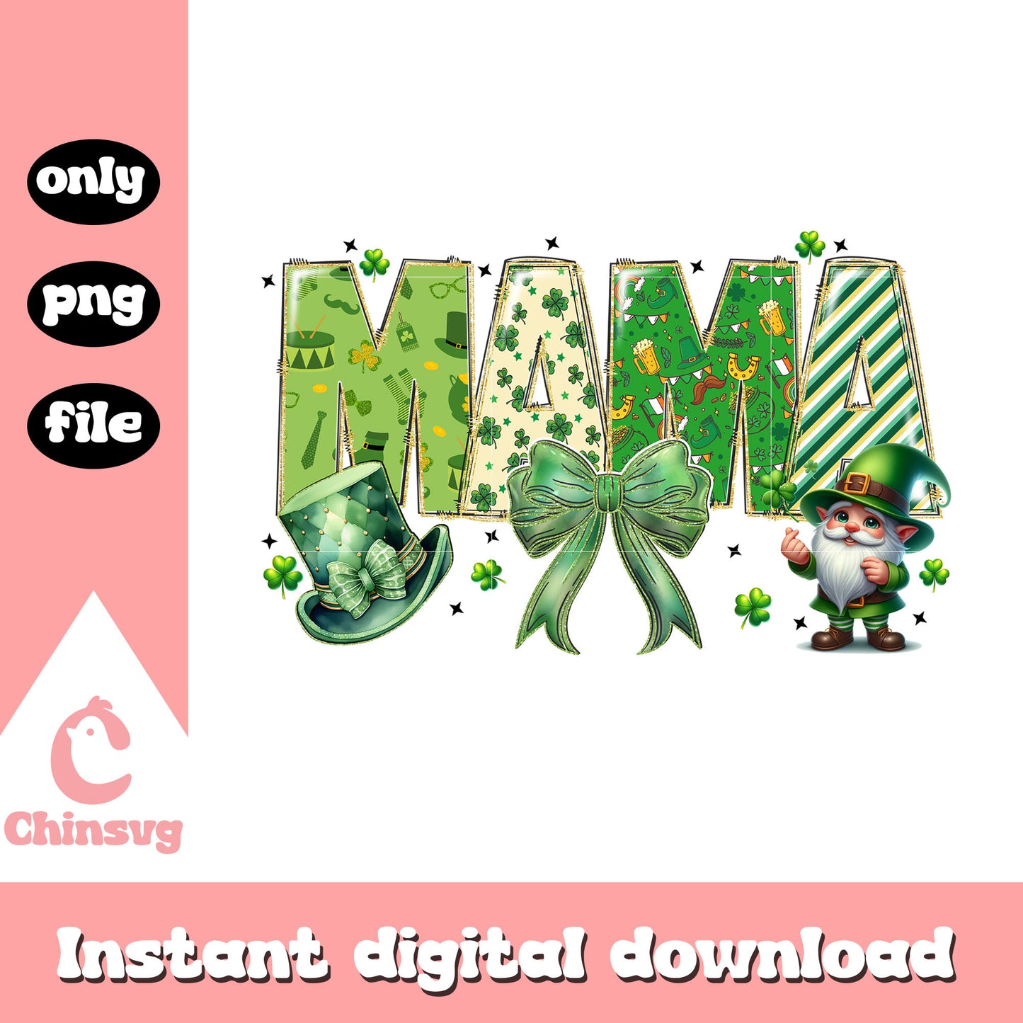 Mama custom st patrick’s png, st patrick day is a holiday png