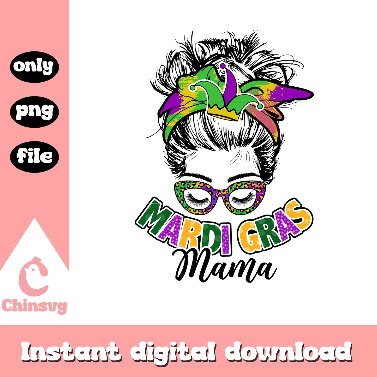 Mama girl mardi gras png, easter parade new orleans​ png