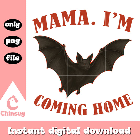 Mama im coming home bat logo png, ozzy osbourne rip png