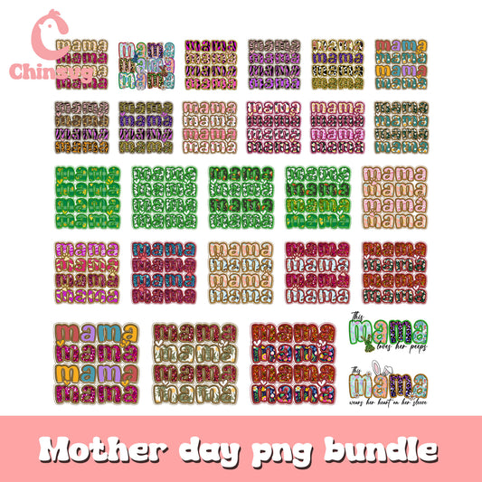 Mama leopard design bundle png, mama​ png, mother day png