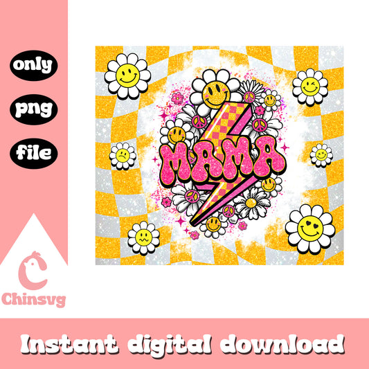Mama lightning bolt design png, lightning bolt png, mama png