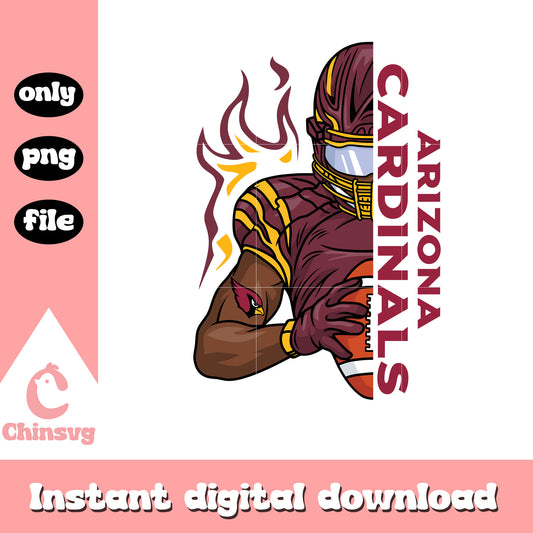 Man custom logo cardinals png, arizona cardinals nfl​​ ​png