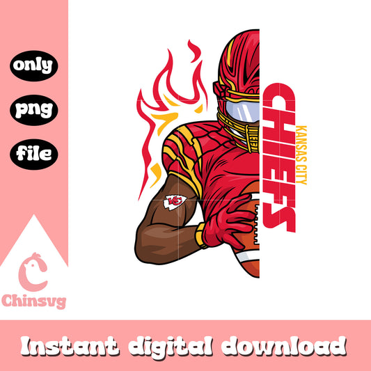 Man custom logo chiefs png, nfl kansas city chiefs​​ ​png