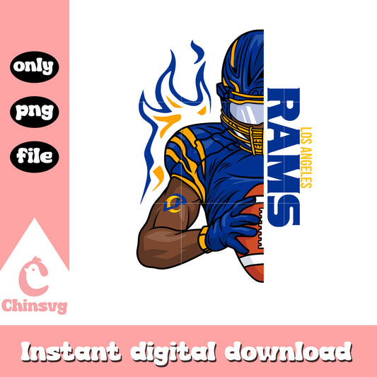 Man custom logo rams png, los angeles rams nfl football​​ png
