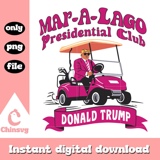 Mar a lago presidential club donald trump png, presidential club​ png