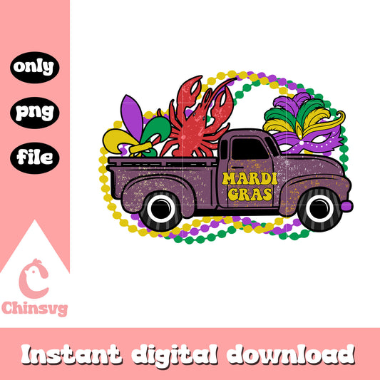 Mardi gras car design png, new orleans pride parade​ png