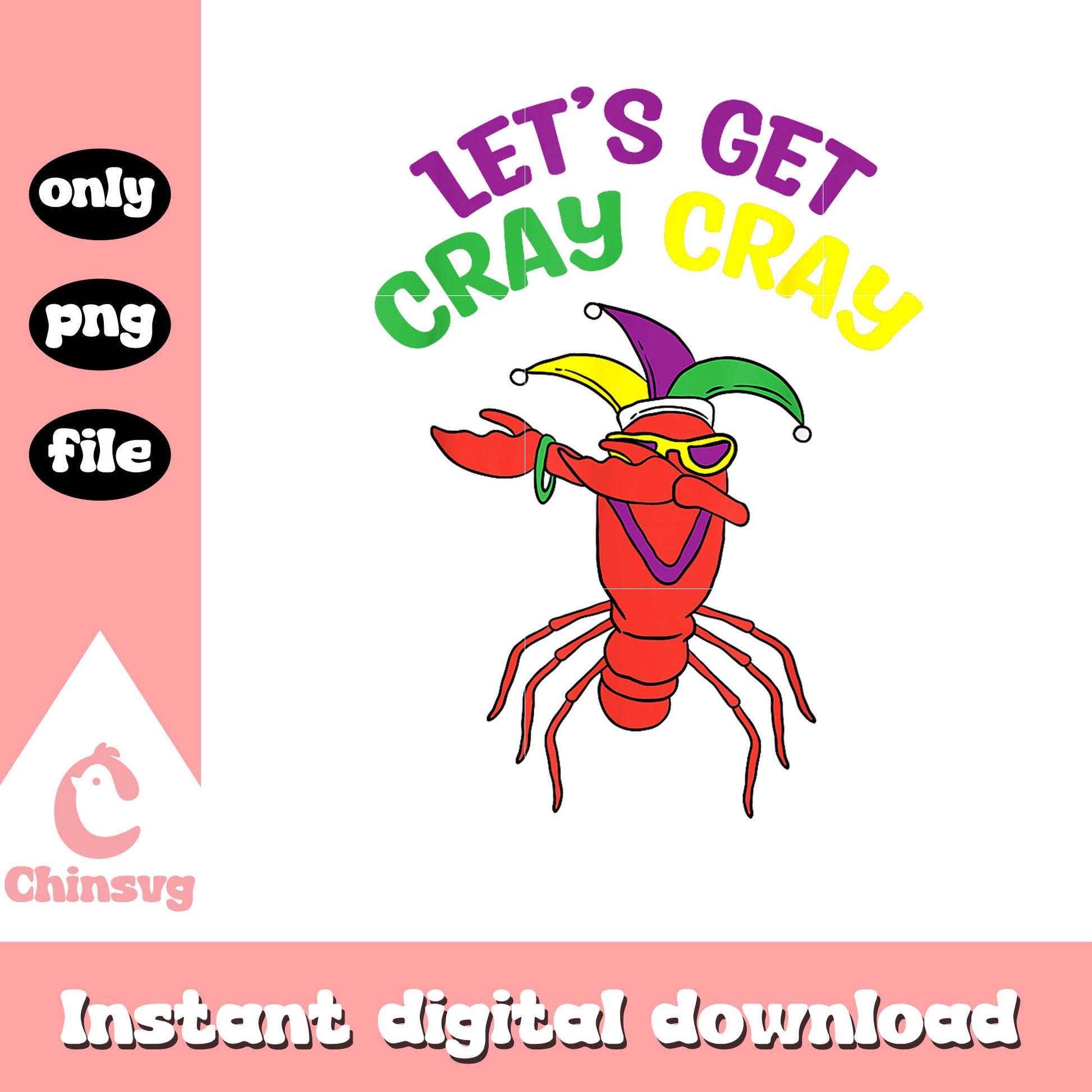 Mardi gras crawfish cool png, mardi gras crawfish​​​​​ png