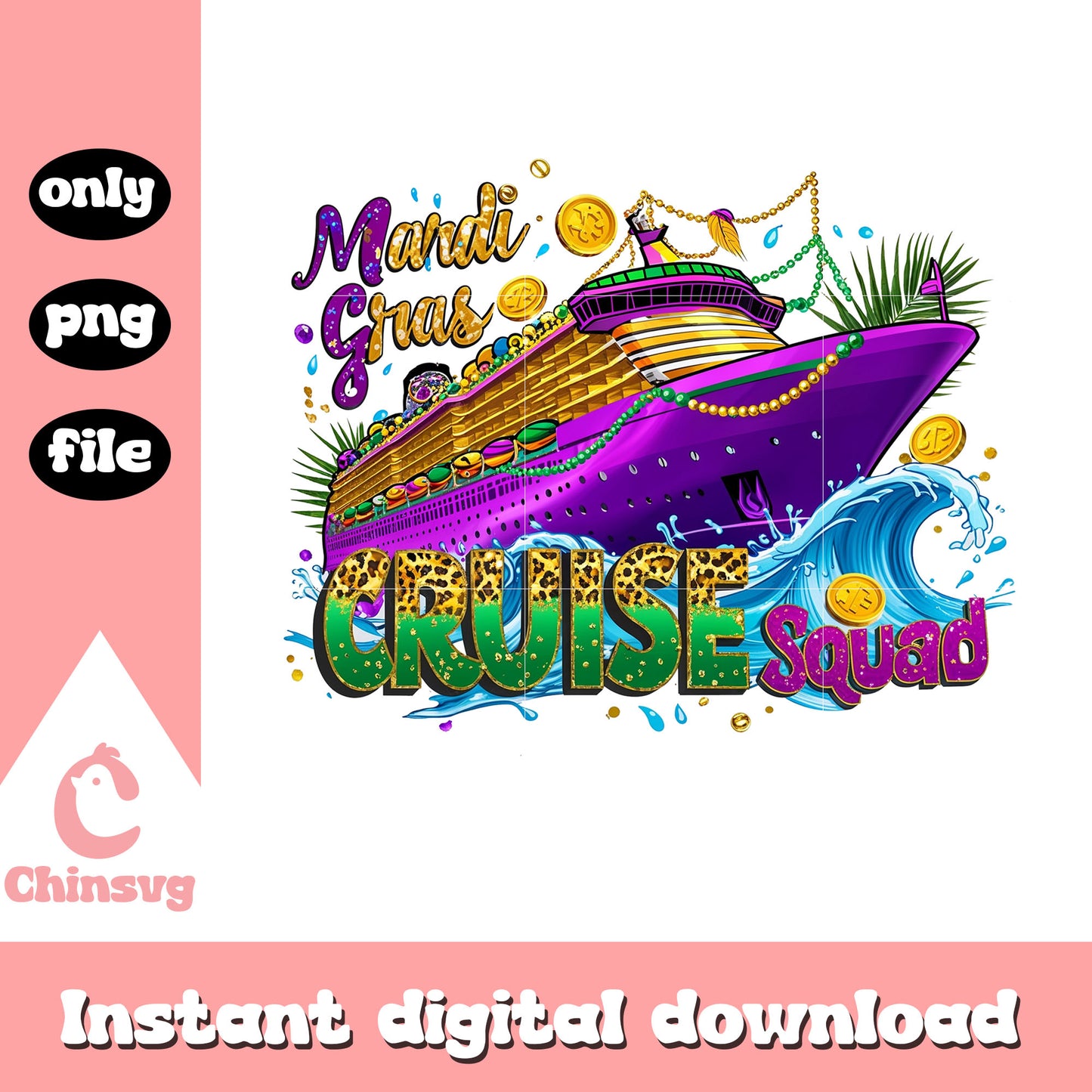 Mardi gras cruise squad png, mardi gras cruise ship​​​ png