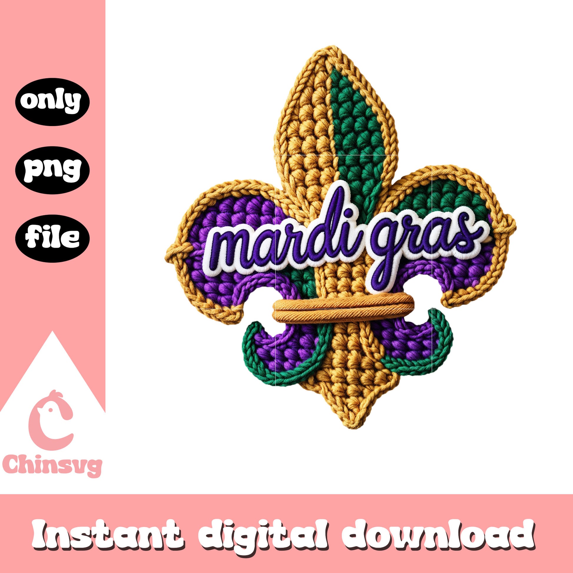 Mardi gras custom logo png, new orleans mardi gras​ png