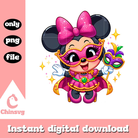 Mardi gras decoration minnie mouse png, mardi gras decorations png