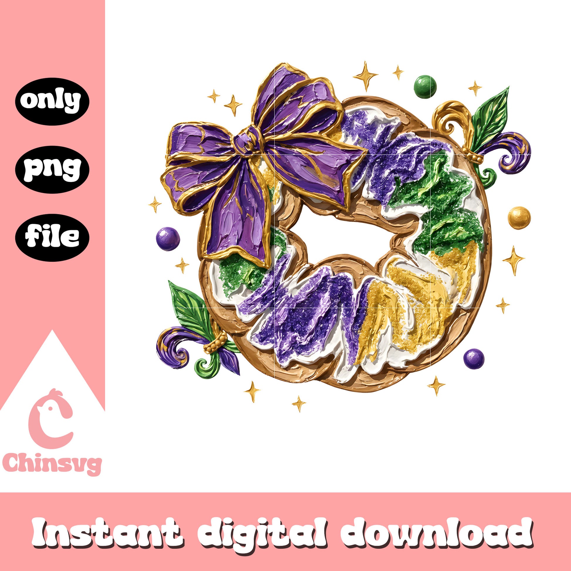 Mardi gras donut design png, new orleans​ png, carnival mardi gras​ png