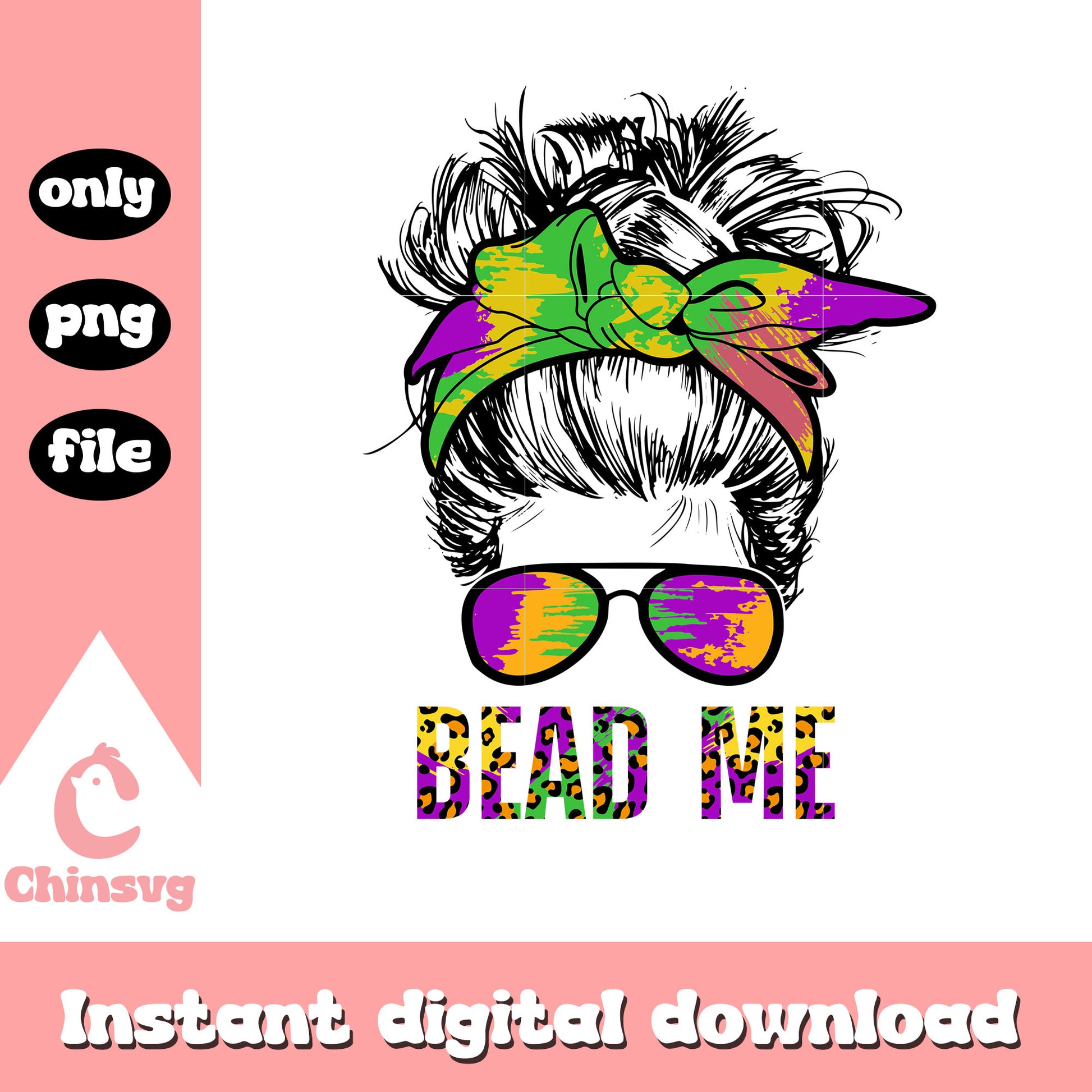 Mardi gras girl glasses png, new orleans parade routes​ png