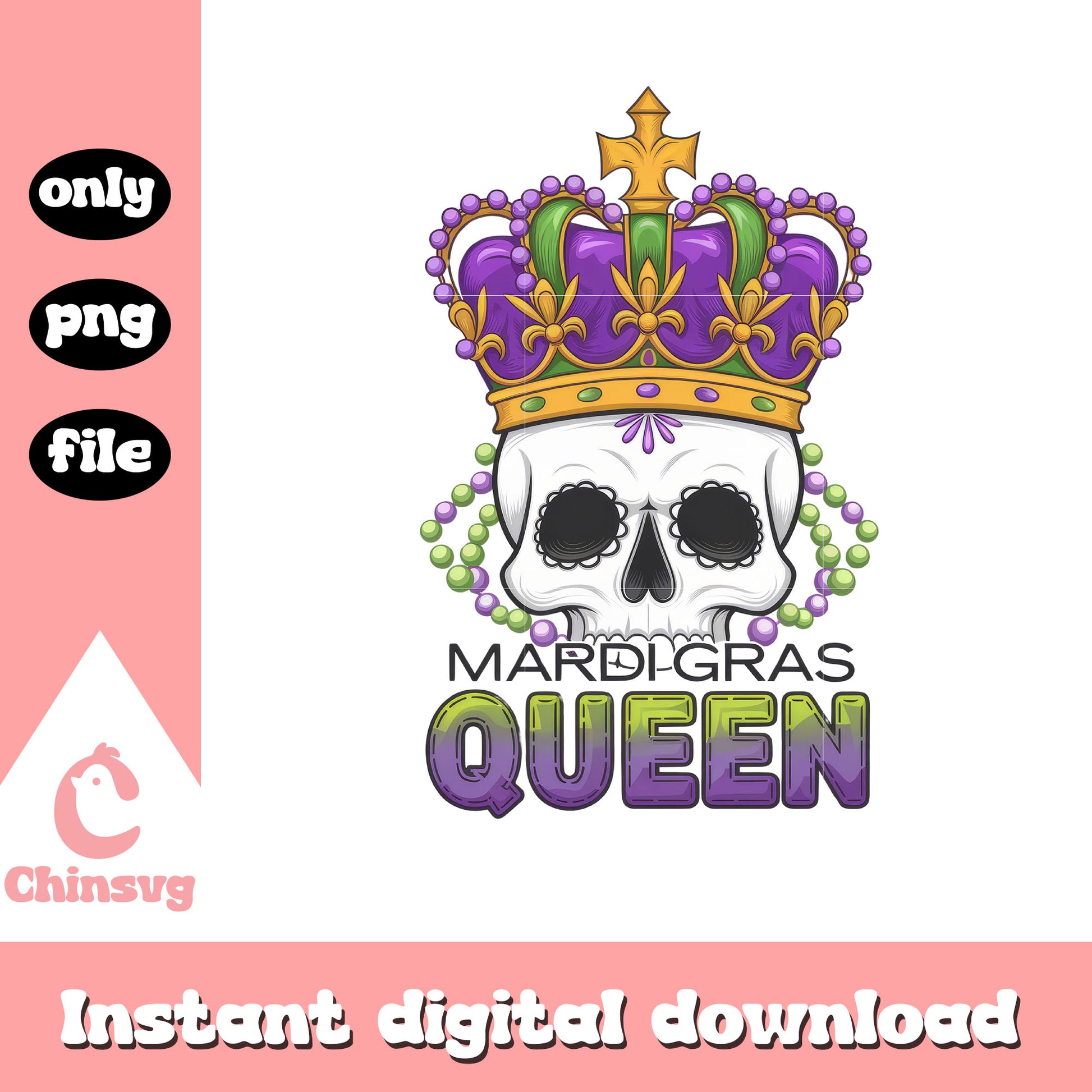 Mardi gras queen skeleton png, mardi gras season new orleans​​ png