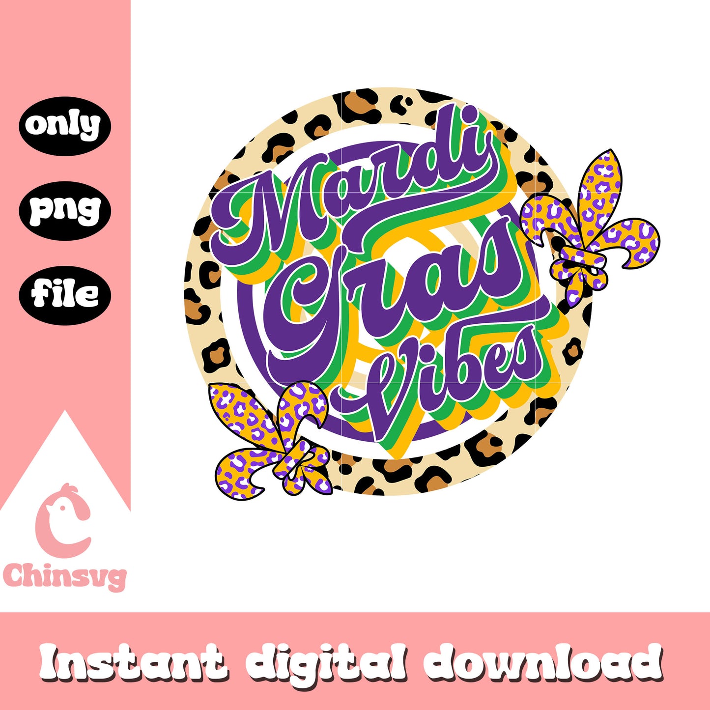 Mardi gras vibes magic png, new orleans parade today​ png