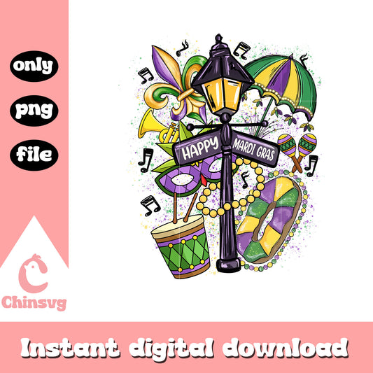 Mardi gras vintage sticker png, amtrak mardi gras service​​ png