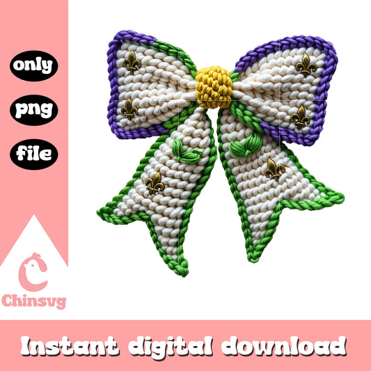Mardi gras white bow png, new orleans and mardi gras​ png