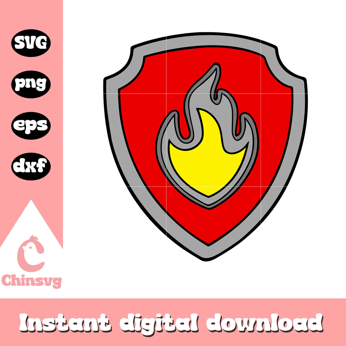 Marshal character badge paw patrol svg, paw patrol cartoon svg – Chinsvg