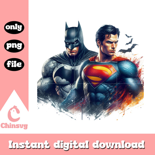 Marvel batman and superman design png, marvel comic png