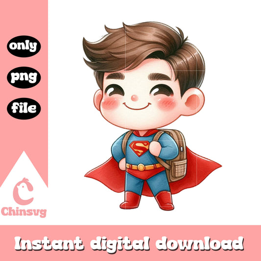 Marvel superman hero at school png, private school near me png