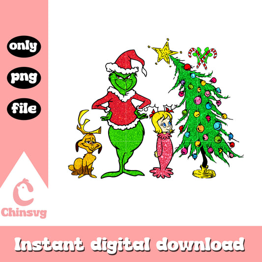 Max grinch cindy lou christmas tree png, christmas trees png