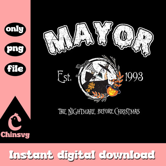 Mayor est 1993 nightmare movie png, mayor night before christmas png