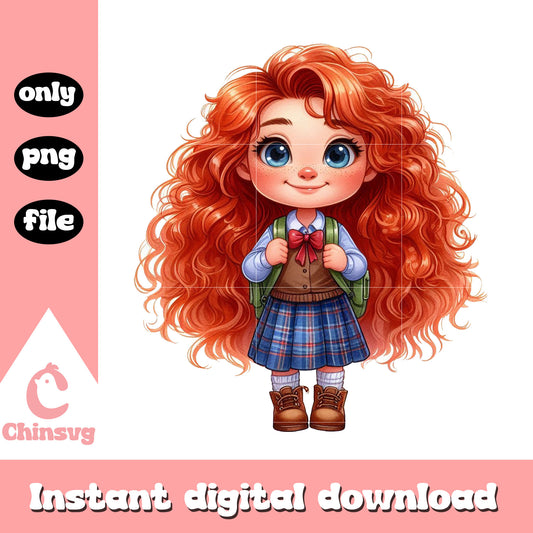 Merida character back to school png, private school nearme png