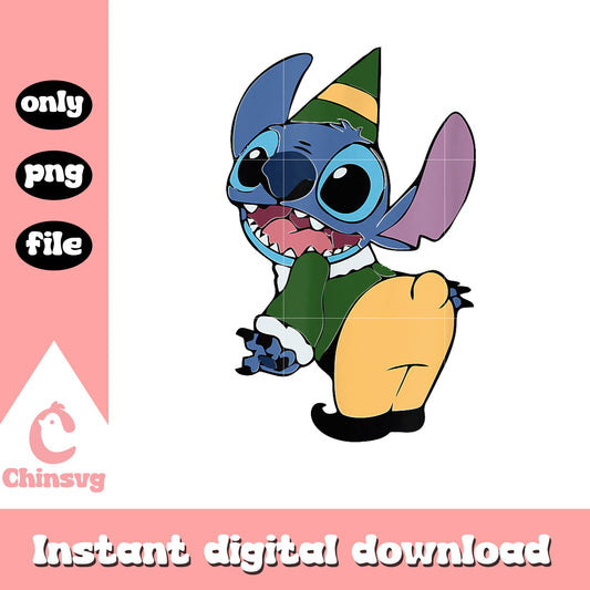 Merry christmas disney lilo stitch png, disney stitch png