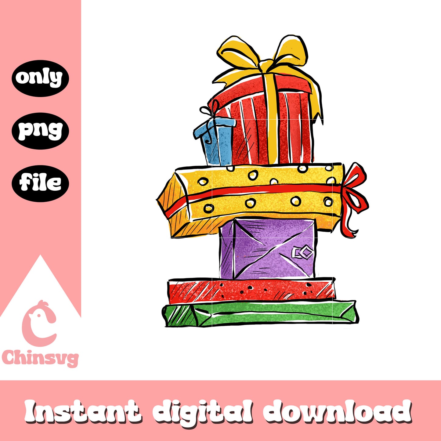 Merry christmas gifts decor png, best christmas gifts​ png