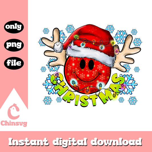 Merry christmas smiley face drawing png, happy xmas christmas png