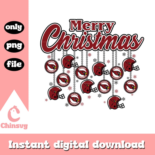 Merry christmas with arizona cardinals png, cardinals nfl png