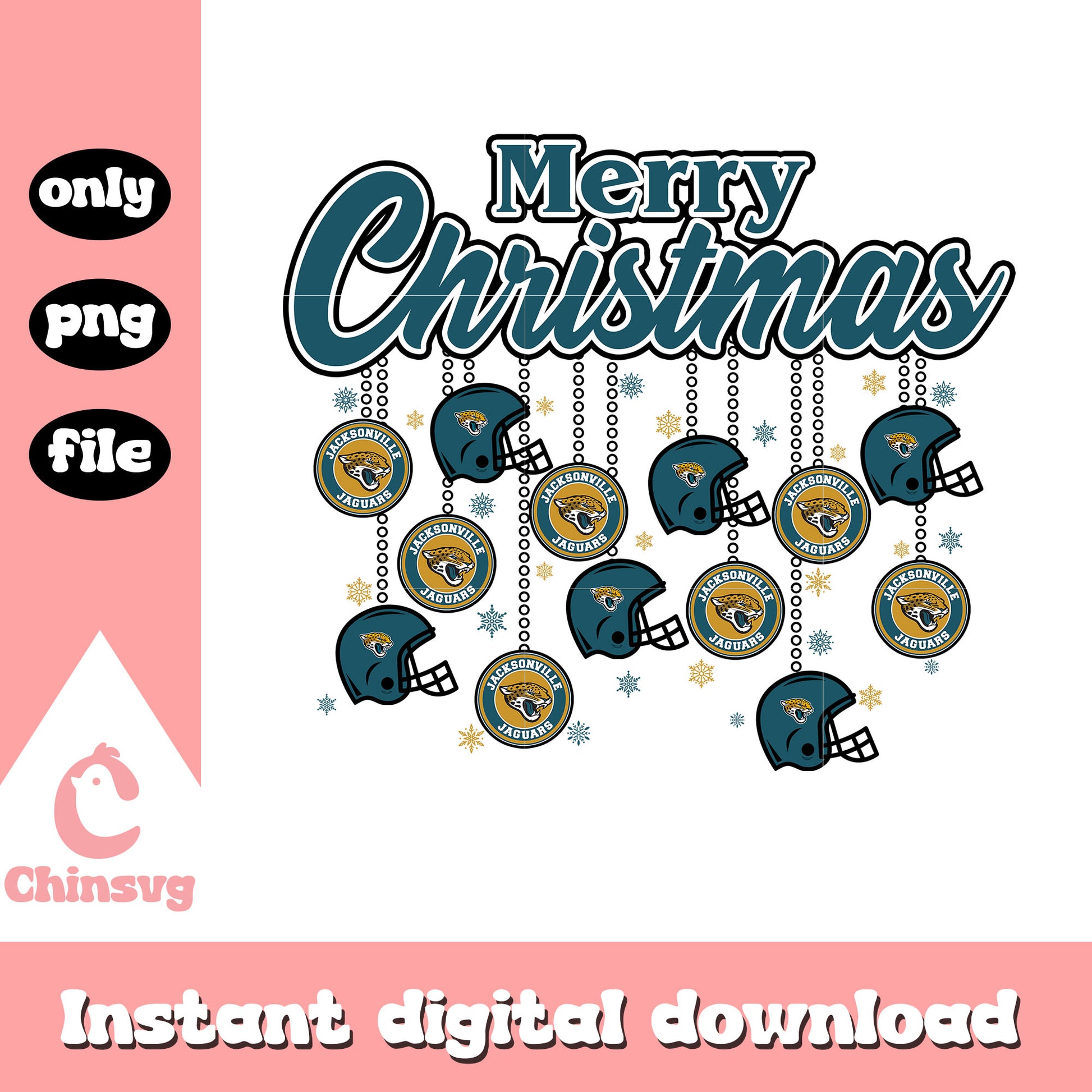 Merry christmas with jacksonville jaguars png, jaguars nfl png