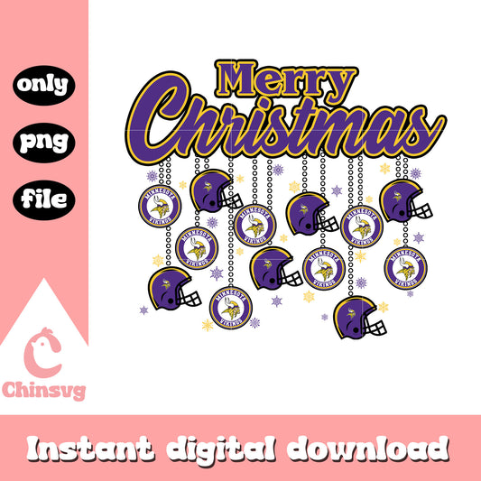 Merry christmas with minnesota vikings png, minnesota vikings nfl png