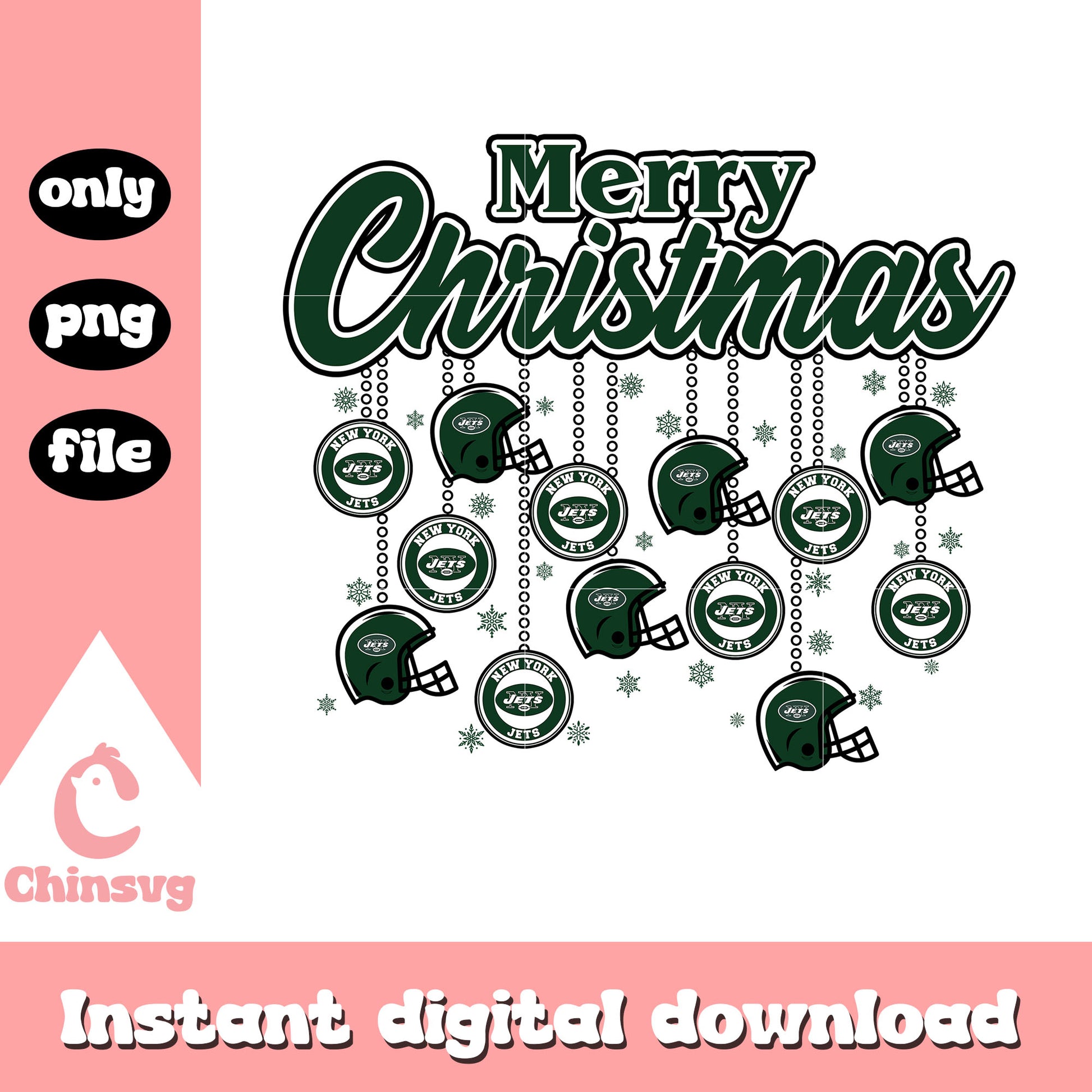 Merry christmas with new york jets png, new york jets nfl png