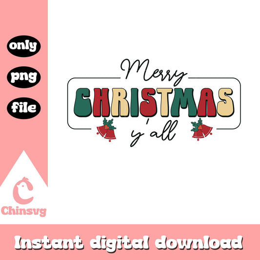 Merry christmas y'all png, merry christmas png, christmas png