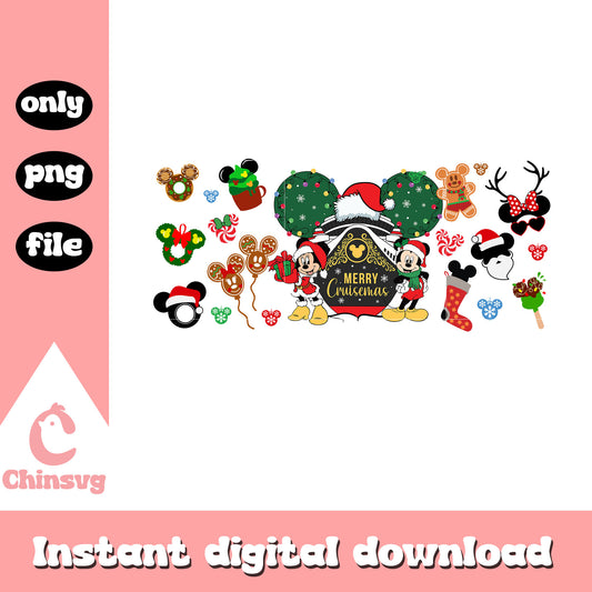 Merry cruisemas disney ear christmas png, epic mickey art​ png 