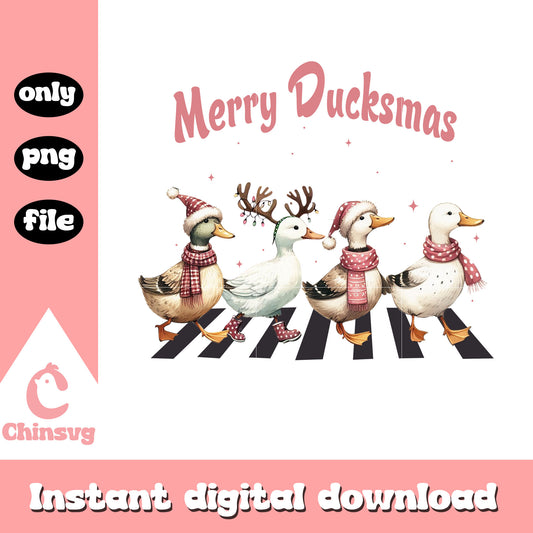 Merry duckmas design png, duckman​ png, merry christmas duck​ png