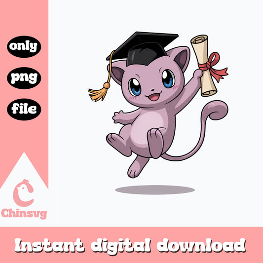 Mew Pokemon Graduation PNG, Pokemon Graduate PNG, Mew PNG
