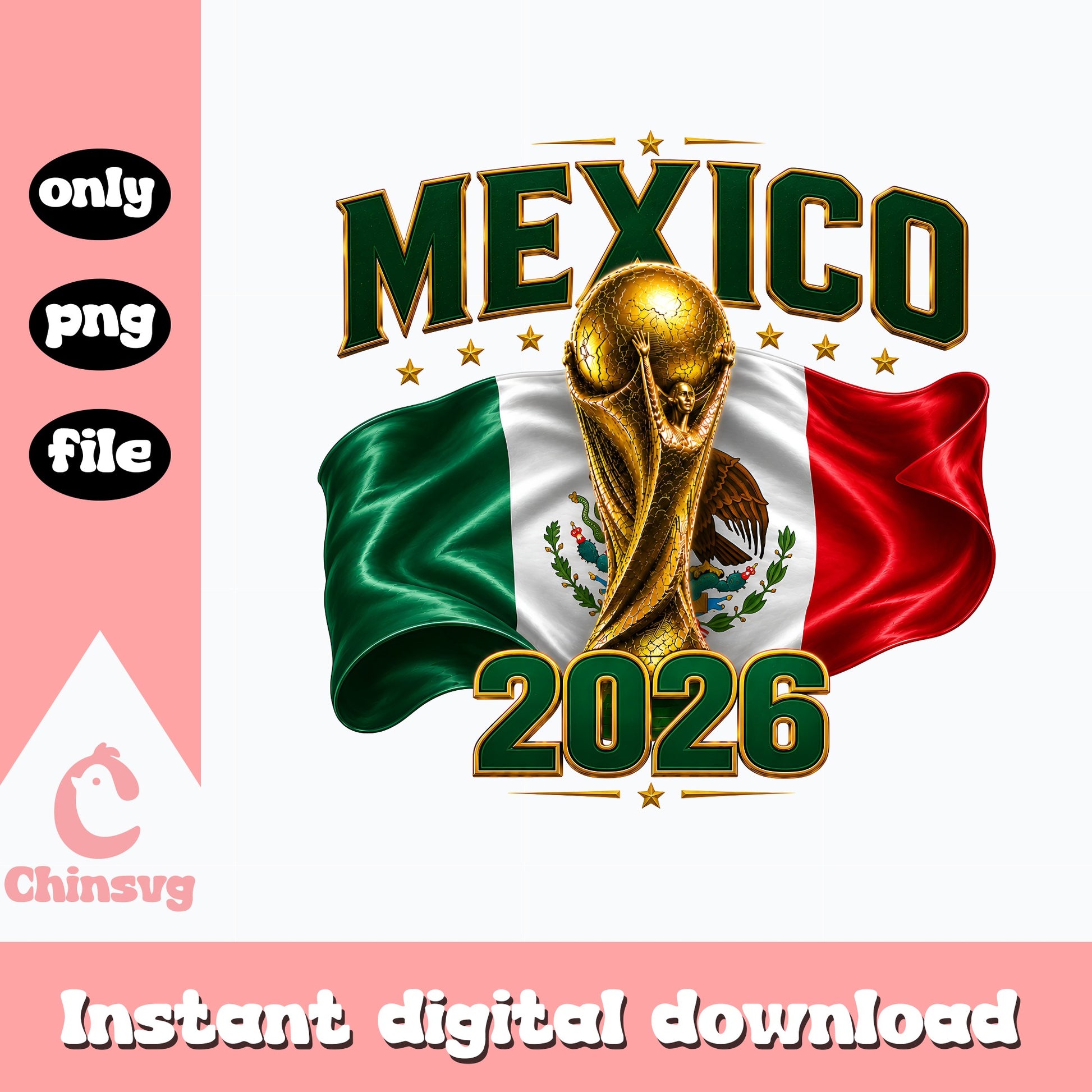 Mexico 2026 World Cup PNG, Mexico Soccer Flag PNG, Football PNG