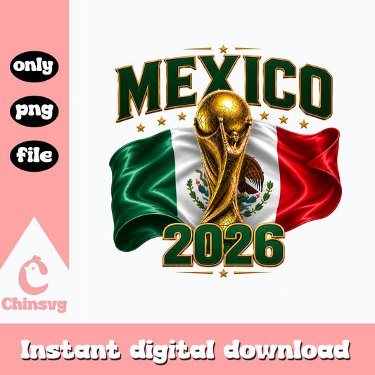 Mexico 2026 World Cup PNG, Mexico Soccer Flag PNG, Football PNG