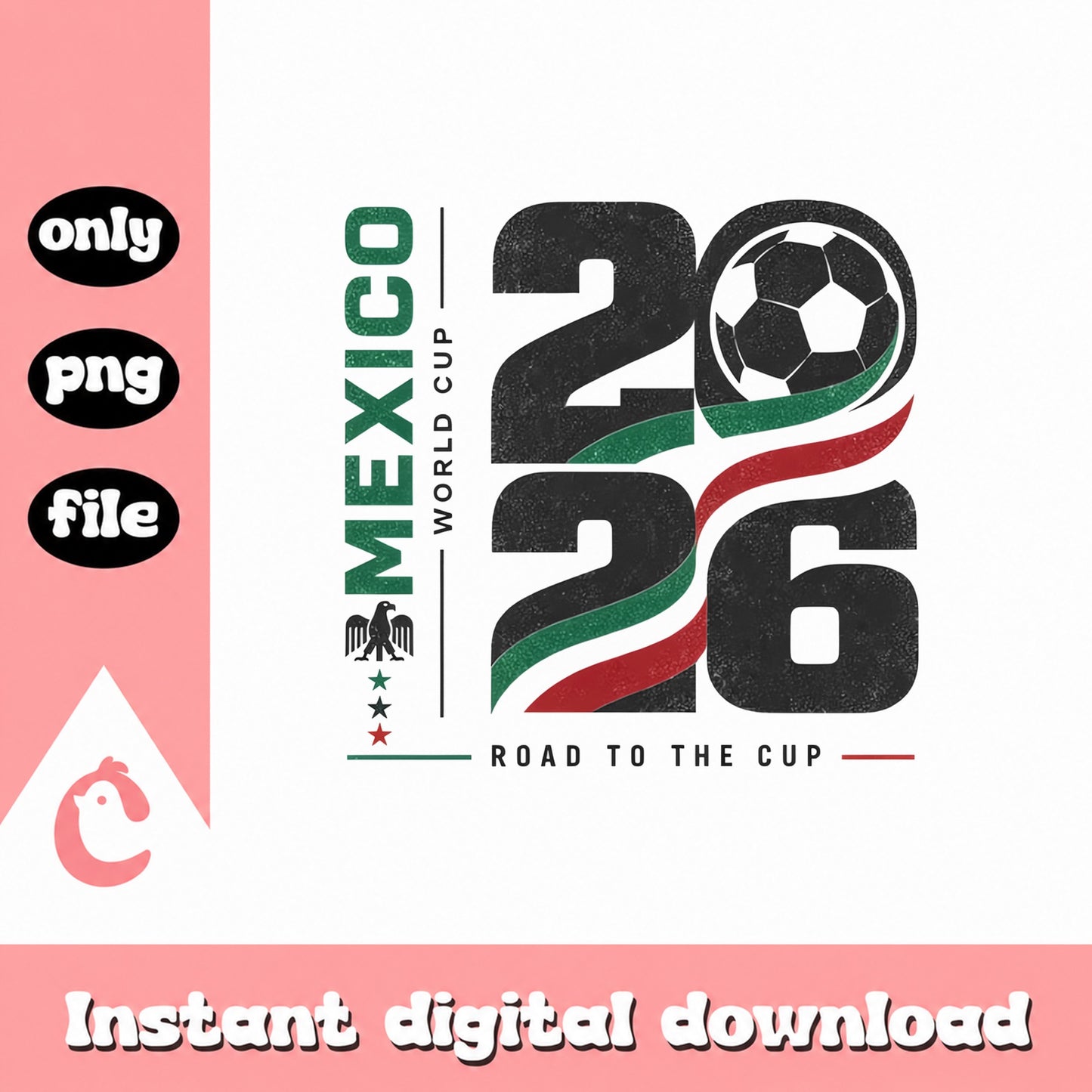 Mexico World Cup 2026 SVG, Soccer SVG, Road To The Cup PNG
