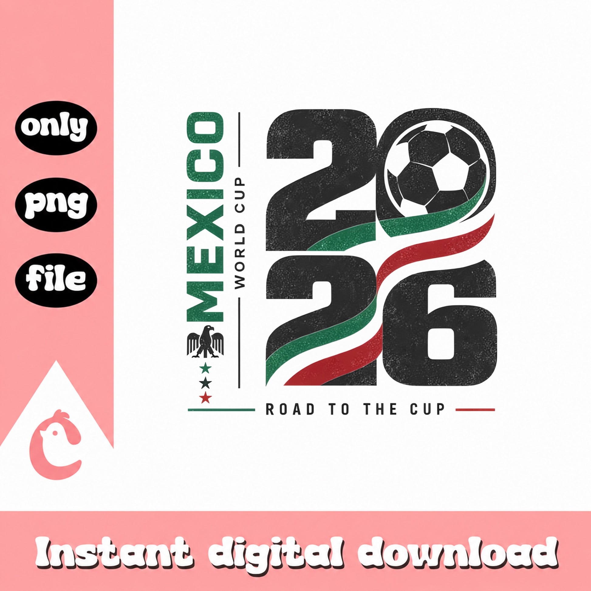 Mexico World Cup 2026 SVG, Soccer SVG, Road To The Cup PNG